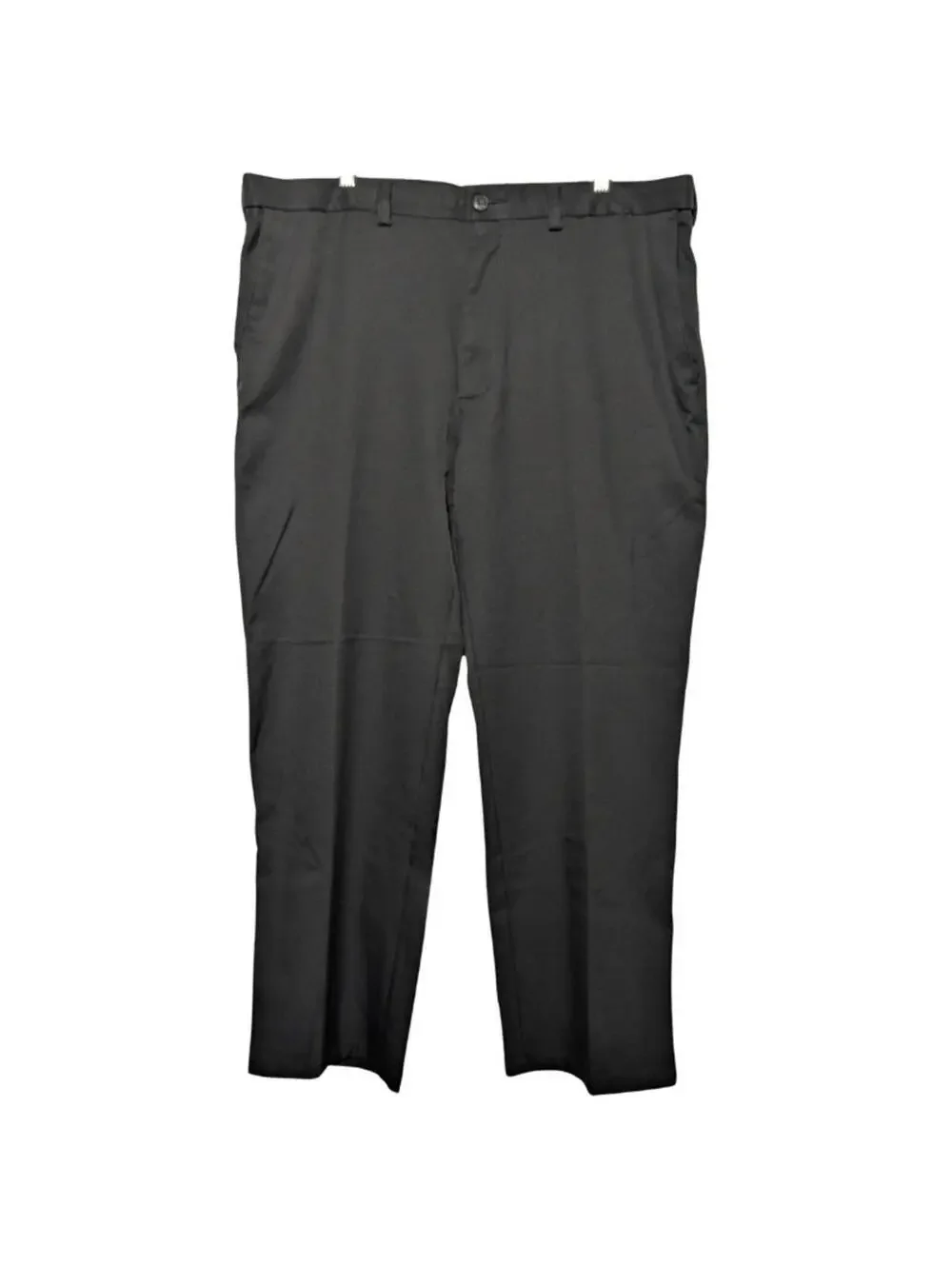 Haggar H26 Men's Black Dress Pants, W40 L30, Big & Tall, Comfort Waistband